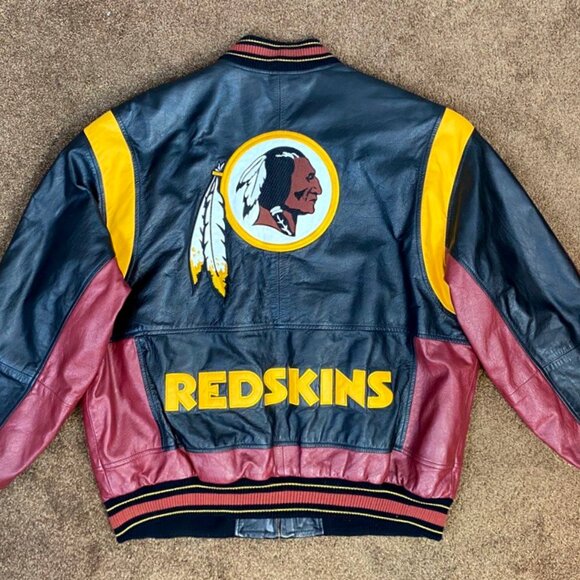 Washington Redskins Leather Jacket by G-III Cow Leather High Quality XL - Picture 4 of 9